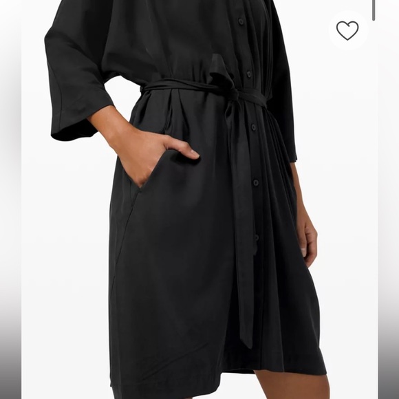 LULULEMON Perfectly Poised Dress. Size 4 Black - Picture 6 of 6